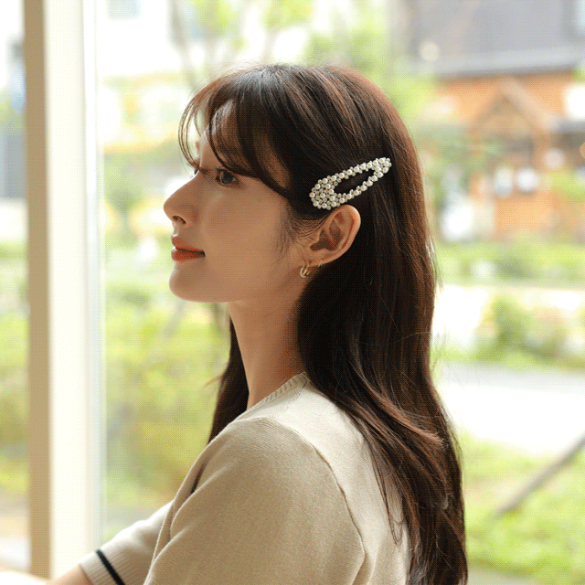 클릭앤퍼니 - 브림크 진주헤어핀